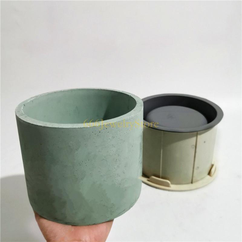 F2TD Large Round Concrete Flow - Succulent Planter Pot reseña y precio