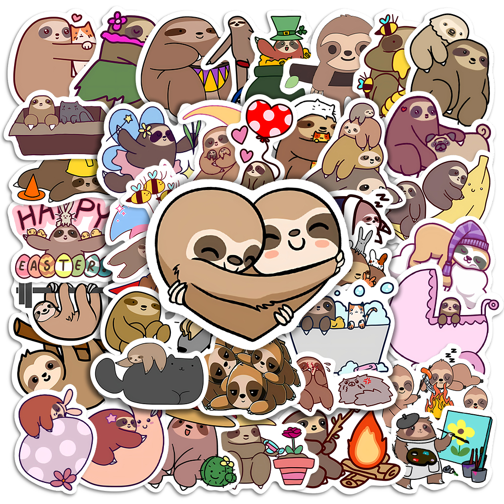 10/25/50PCS Cute Sloth Animal  - Home Decor On Sale reseña y precio