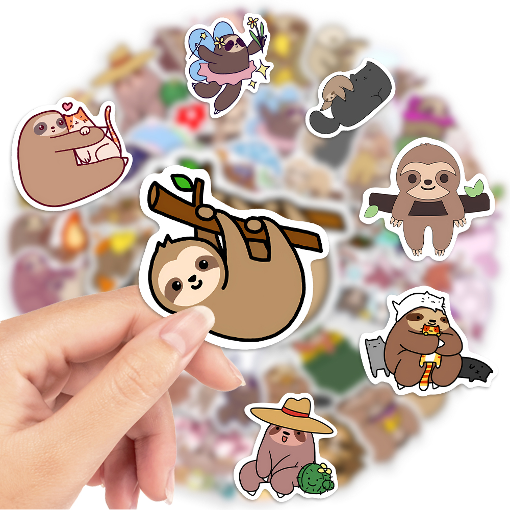 10/25/50PCS Cute Sloth Animal  - Home Decor On Sale reseña y precio