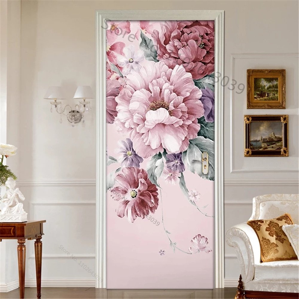 Pastoral Flower Leaf 3D Door S - Home Decor On Sale reseña y precio