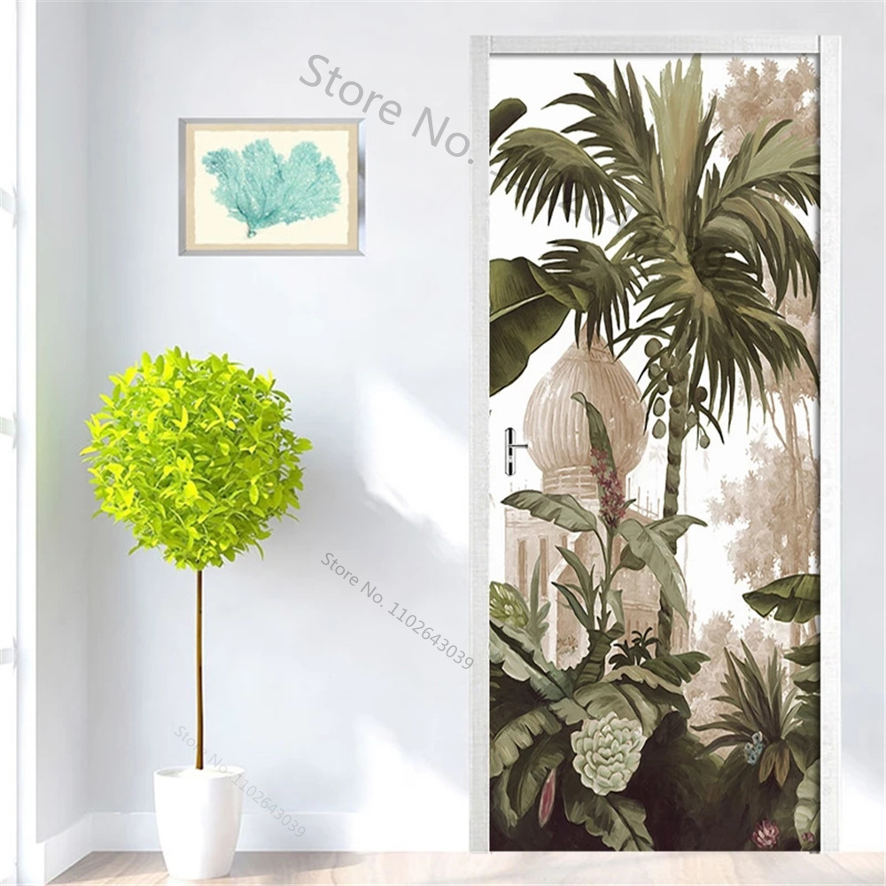 Pastoral Flower Leaf 3D Door S - Home Decor On Sale reseña y precio