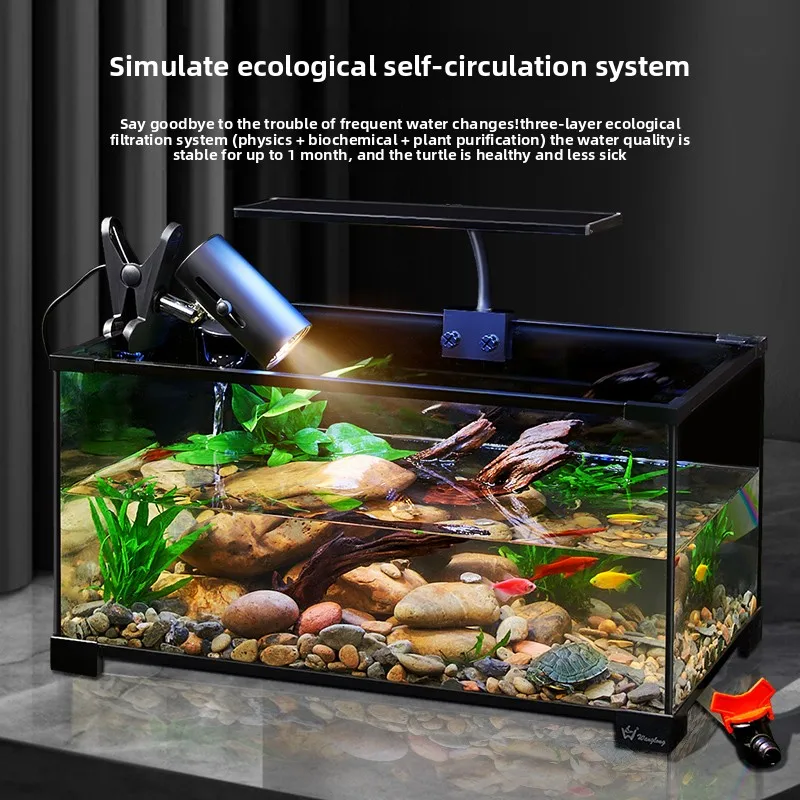 Ultra Clear Glass Turtle Tank  - Home Decor Habitat reseña y precio