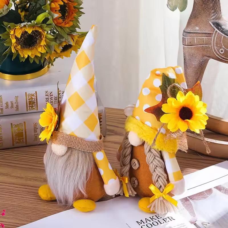 New Sunflower Farmhouse Gnome  - Home Decor Catalog reseña y precio