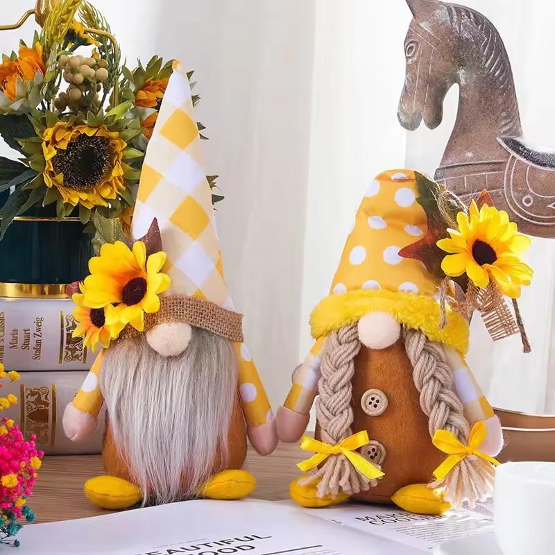New Sunflower Farmhouse Gnome  - Home Decor Catalog reseña y precio