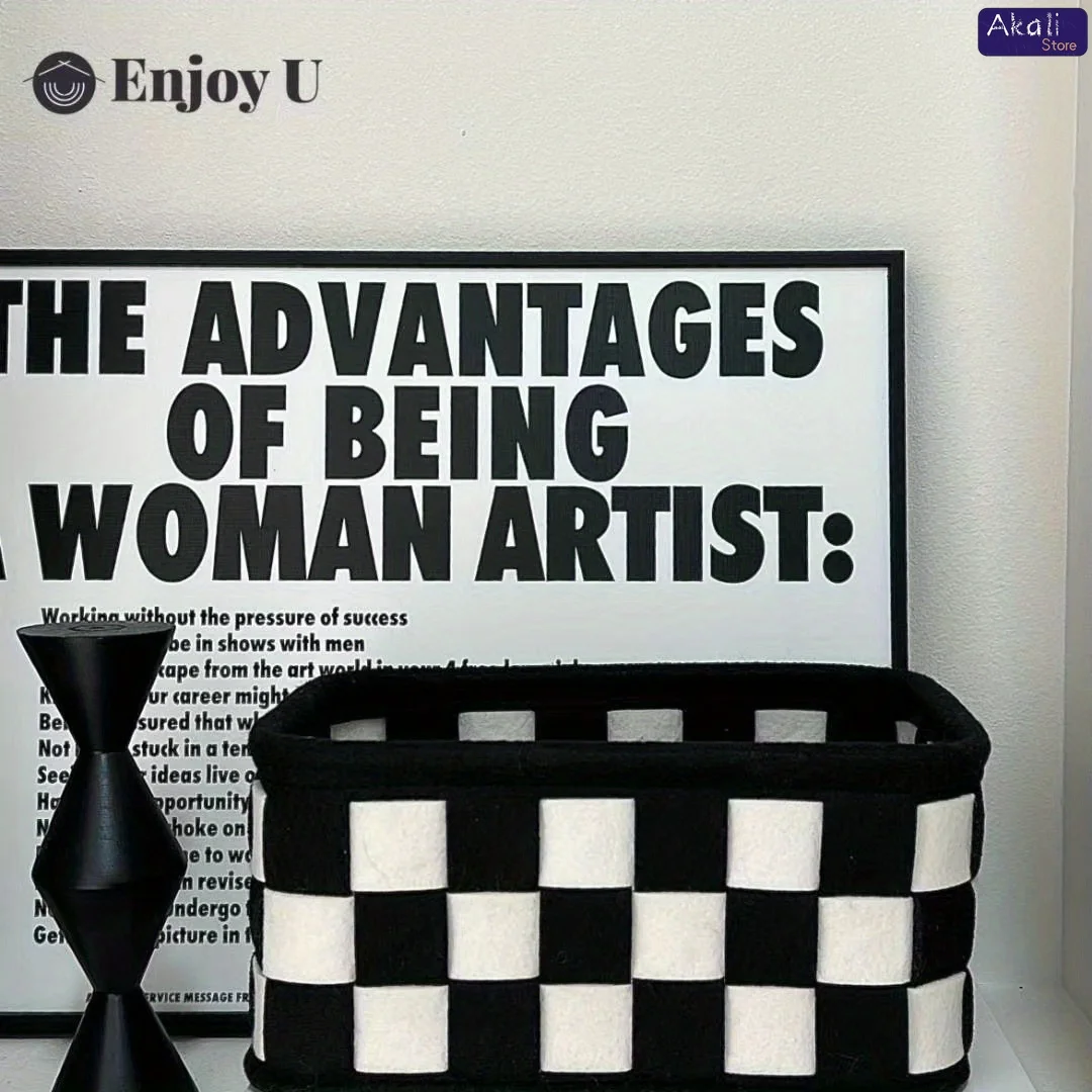 2026Black and White Checkered  - Home Decor White reseña y precio