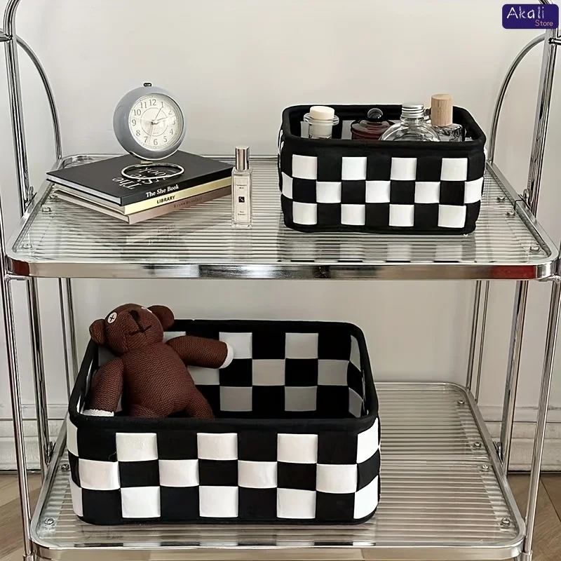 2026Black and White Checkered  - Home Decor White reseña y precio
