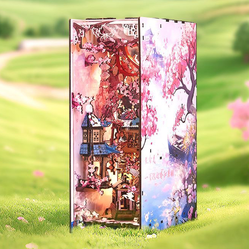 DIY Wooden Book Nook Figurines - Home Decor Catalog reseña y precio
